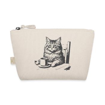 Cat Coffee Moment - Organic Pouch - nature - Front