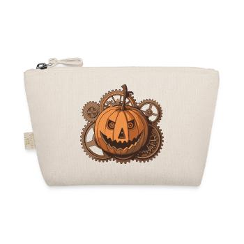 Pumpkin Steampunk Mechanical Gear - Organic Pouch - nature - Front