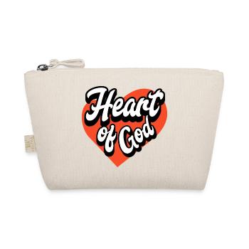 Heart Of God Christian Heart Faith Love - Organic Pouch - nature - Front