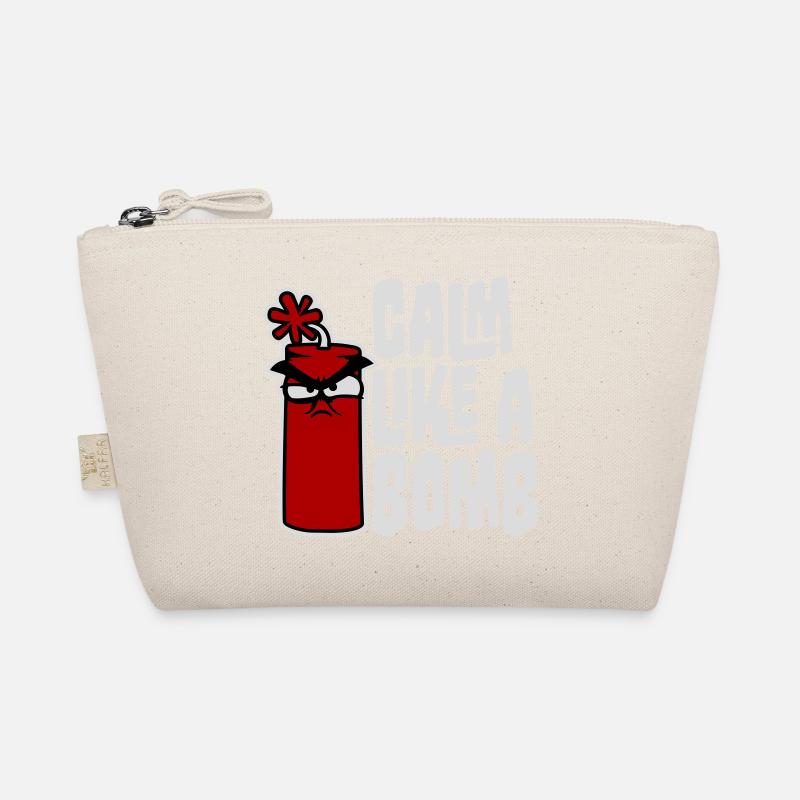 Calm Like Bomb Paradox Irony Humor Explosive Joke Organic Pouch