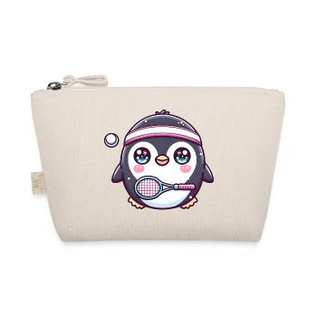 Mignon pingouin joueur de tennis Kawaii - Trousse biologique - nature - Devant