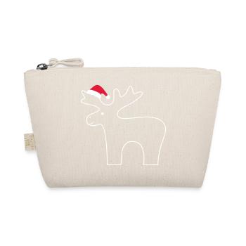 Renne avec chapeau de Père Noël - Trousse biologique - nature - Devant