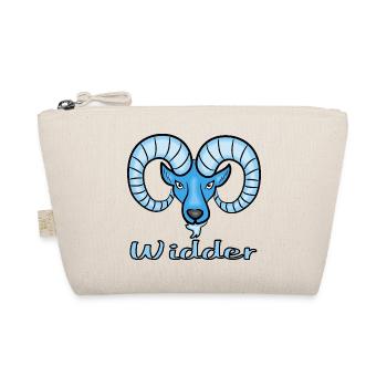 Signe du zodiaque Bélier en bleu - Trousse biologique - nature - Devant