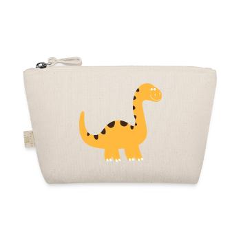 Cute Little Dinosaur - Organic Pouch - nature - Front