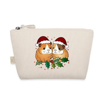 Ugly Christmas Guinea Pig Duo - Organic Pouch - nature - Front