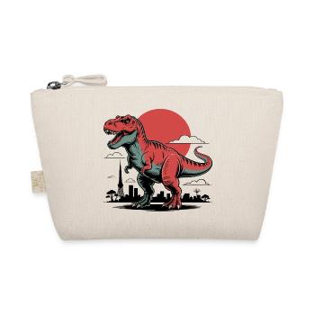 Horizon de la ville avec T-Rex et soleil en arrière-plan - Trousse biologique - nature - Devant