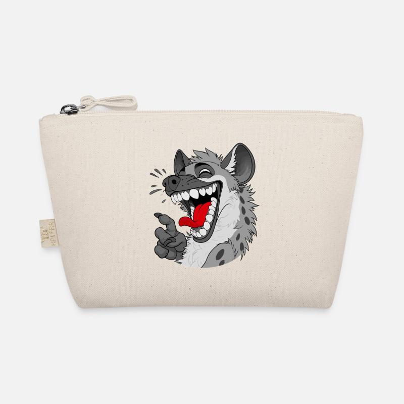 Laughing Hyena Cartoon Organic Pouch