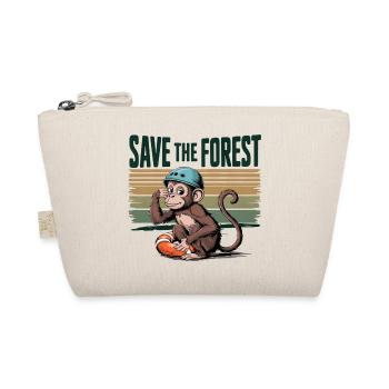 Save the Forest Nature Ecology Green Action Gift - Organic Pouch - nature - Front