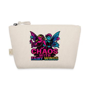 Punk Fairycore Chaos Mit Feenflügeln - Bio-Täschchen - Natur - Vorne