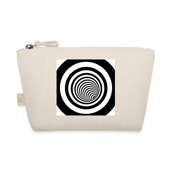 Spirale hypnotique noir et blanc - Trousse biologique - nature - Devant