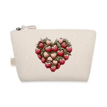 Motif de cœur de framboise - Trousse biologique - nature - Devant
