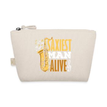 Saxophone, saxophone, saxophonistes drôles, hommes - Trousse biologique - nature - Devant