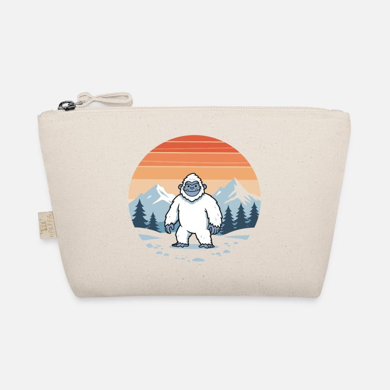 Winter-Yeti am Eispanorama Bio-Täschchen