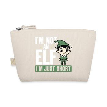 I'm not an elf, I'm just small. Funny - Organic Pouch - nature - Front