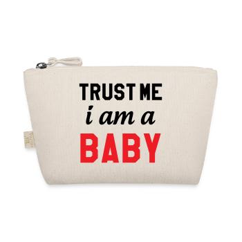 Vertrau mir, ich bin ein Baby - Bio-Täschchen - Natur - Vorne