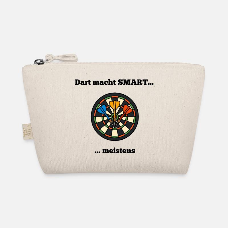 Buntes Dartboard mit Pfeilen - Bio-Täschchen - Natur