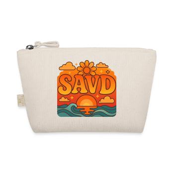 Redeemed Cross Retro Bible Christian Faith Jesus - Organic Pouch - nature - Front