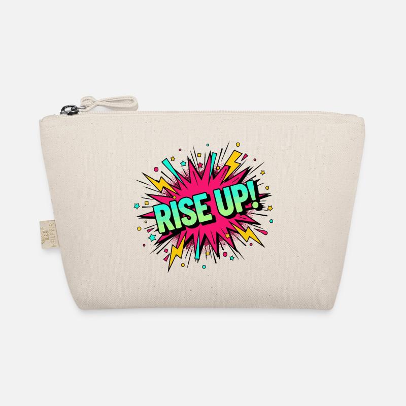 Rise Up Burst Bold Comic Bio-Täschchen