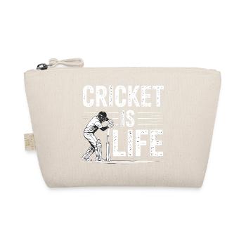 Funny Cricket Saying Vintage Cricket Game - Organic Pouch - nature - Front