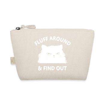 Fluff herum und finde eine lustige Katze - Bio-Täschchen - Natur - Vorne