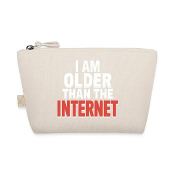 Ich bin älter als das Internet – Funny Quote T-Shirt - Bio-Täschchen - Natur - Vorne