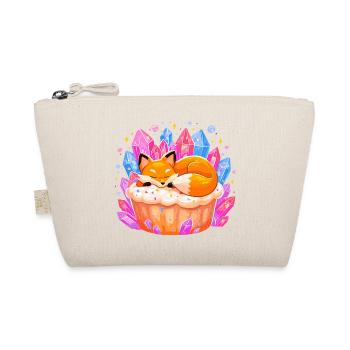 Sleeping fox in crystal cupcake - Organic Pouch - nature - Front