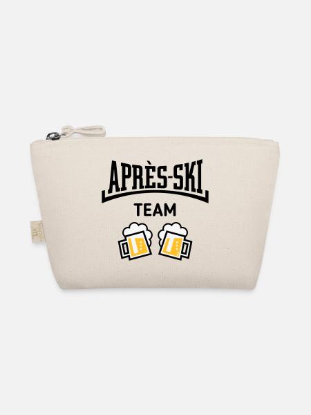 Après-Ski Team (Bier Apres Ski Konkav / POS 3C) - Bio-Täschchen - Natur - Vorne