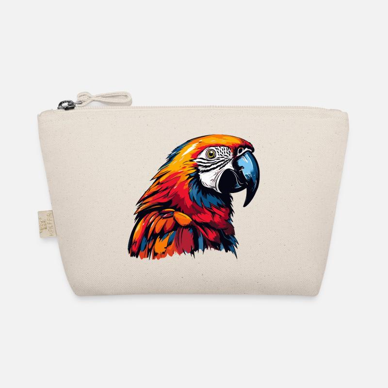 Parrot Animal Comic Organic Pouch