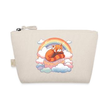Red Panda in Rainbow Cloud Cake - Organic Pouch - nature - Front