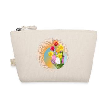 Strahlender Frühlingsstrauß mit Tulpen & Narzissen - Bio-Täschchen - Natur - Vorne