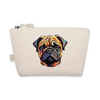 Pug Dog - Organic Pouch - nature - Front