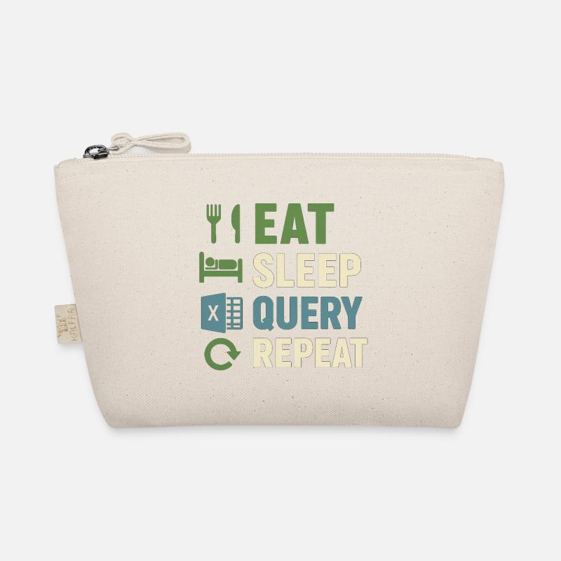 Eat Sleep Query Repeat Organic Pouch