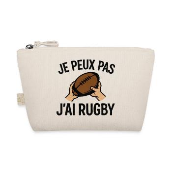 Je peux pas j'ai rugby - Trousse biologique - nature - Devant