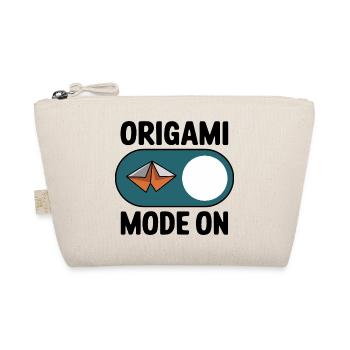 Origami Fashion On Paper Folding Hobby Saying for - Organic Pouch - nature - Front