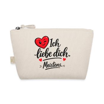 Ich liebe dich meistens - Bio-Täschchen - Natur - Vorne