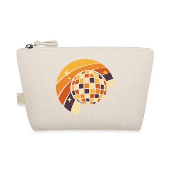 Discokugel Retro Party 80er Geschenk - Bio-Täschchen - Natur - Vorne