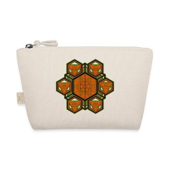 Psytrance Festival Yoga Meditation Hexagon Mandala - Organic Pouch - nature - Front