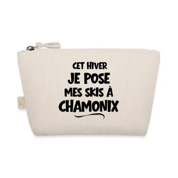 ski resort, ski, skier - Organic Pouch - nature - Front