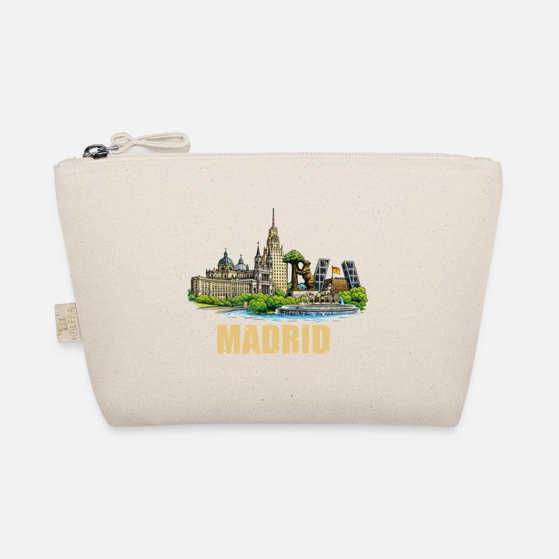 Madrid Skyline Organic Pouch