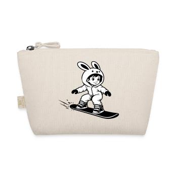 Snowboard Bunny - Bio-Täschchen - Natur - Vorne