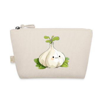 Kawaii Knoblauchknolle Mascot - Bio-Täschchen - Natur - Vorne