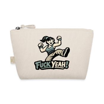 Motivierte Frau / Mädchen "Fuck Yeah" - Trousse biologique - nature - Devant