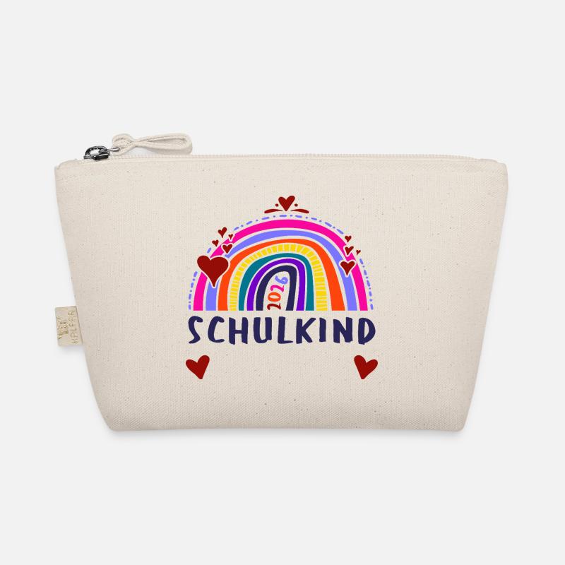 Enfant scolaire 2026 - arc-en-ciel - Avec le nom de l’enfant Trousse biologique