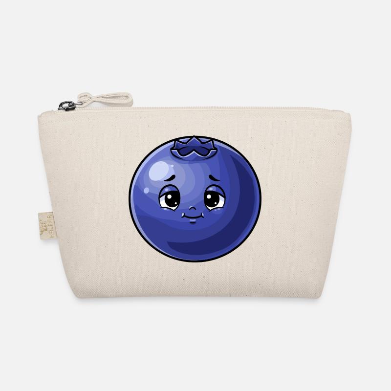 Kawaii Blaubeere Gesicht Bio-Täschchen