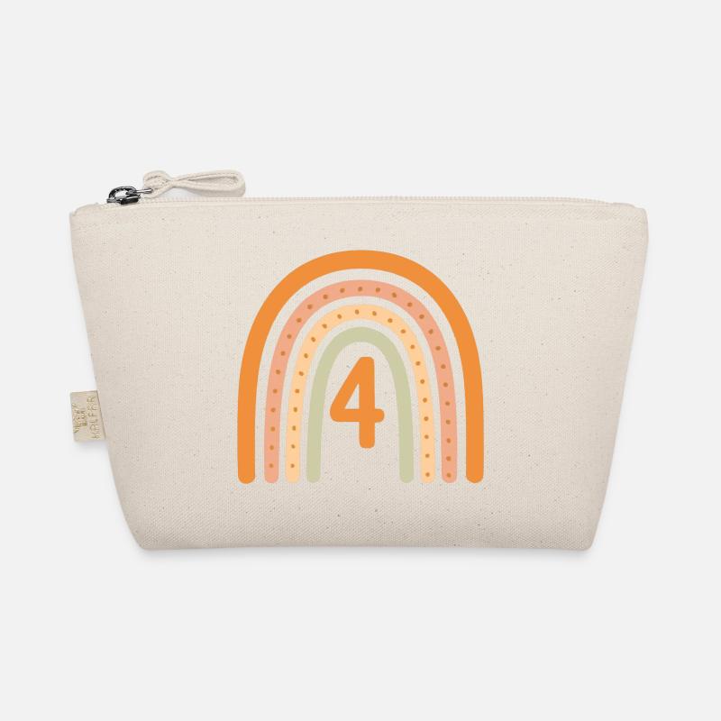 Fourth Birthday Rainbow Organic Pouch