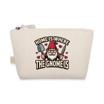 Nain maléfique, gnome sombre, gnome gothique, gnome drôle - Trousse biologique - nature - Devant