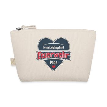 Firefighter Dad My Favorite Hero Gift - Organic Pouch - nature - Front