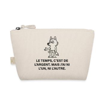 Temps et Argent Loup Minimaliste - Trousse biologique - nature - Devant