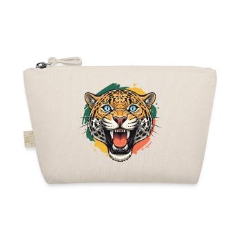Tête Jaguar dans un style couleur éclaboussée - Trousse biologique - nature - Devant