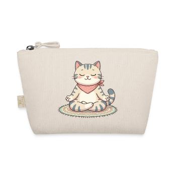 Zen-Katzen-Meditation - Bio-Täschchen - Natur - Vorne